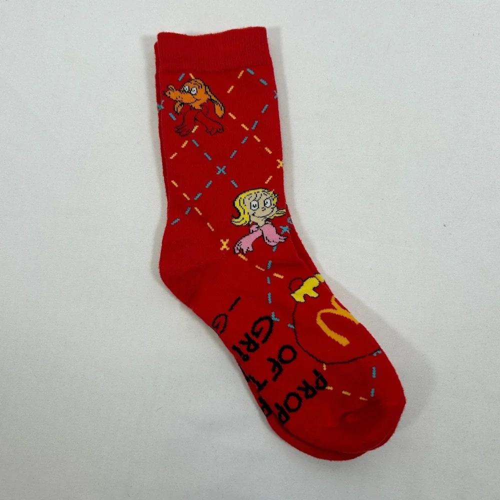 McDonalds Grinch Socks Red‎ Adult Happy Meal Christmas December 2025 Food New